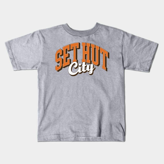 Set Hut City Kids T-Shirt by mbloomstine